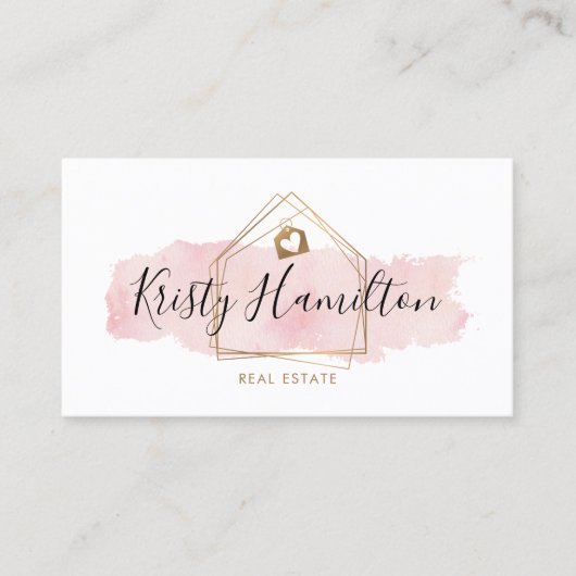 エステッ実在トプロフェッショナルハウス不動産仲介業者金ゴールド 名刺 (正面)