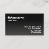 💅エステティシャンおもしろいメイクアップ美容師 名刺 (裏面)