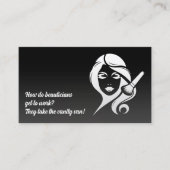 💅エステティシャンおもしろいメイクアップ美容師 名刺 (正面)