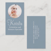 エステティシャンとスキンケアの専門家 名刺 (正面/裏面)