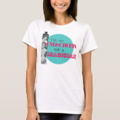 エステティシャンない手品師のレトロの女性のTシャツ Tシャツ (正面)