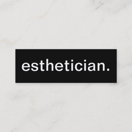 エステティシャンの名刺 スキニー名刺 (正面)