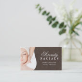 エステティシャンの名刺 予約カード (スタンド正面)