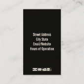 エステティシャンの名刺 名刺 (裏面)