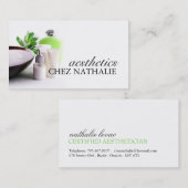 エステティシャンの名刺 名刺 (正面/裏面)