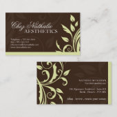 エステティシャンの名刺 名刺 (正面/裏面)