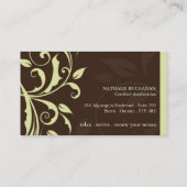 エステティシャンの名刺 名刺 (裏面)