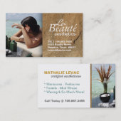 エステティシャンの名刺 名刺 (正面/裏面)