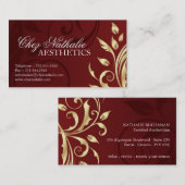 エステティシャンの名刺 名刺 (正面/裏面)