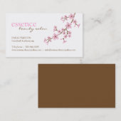 エステティシャンの名刺 名刺 (正面/裏面)