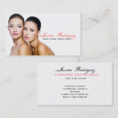 エステティシャンの美しいのSkincareの名刺 名刺 (正面/裏面)