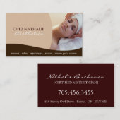 エステティシャンの~の名刺 名刺 (正面/裏面)