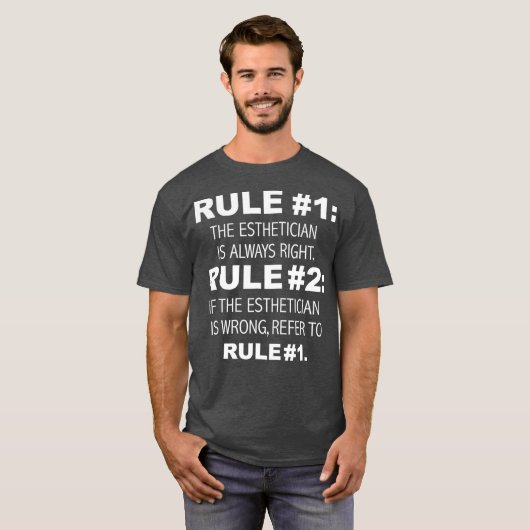 エステティシャンは常に正しいおもしろい卒業 Tシャツ (正面フル)