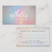 エステティシャンアポイントメントカード 予約カード (正面/裏面)