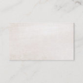 エステティシャンエレガントホワイトマーブルシルバーストライプ 名刺 (裏面)