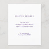 エステティシャンカラフルフェイクグリッター チラシ (裏面)