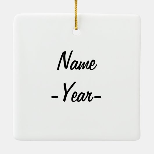 エステティシャンギフト絵を描-  セラミックオーナメント (裏面)