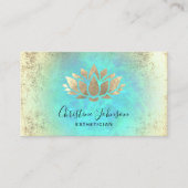 エステティシャンゴールデンロータス 名刺 (正面)