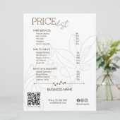 エステティシャンサービス価格一覧ボヘミアンスキャンミー カード (スタンド正面)