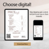 エステティシャンサービス価格一覧ボヘミアンスキャンミー カード