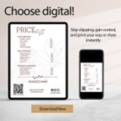 エステティシャンサービス価格一覧ボヘミアンスキャンミー チラシ