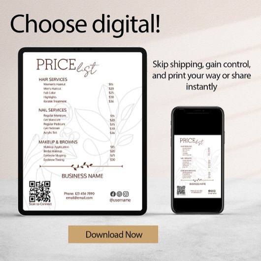 エステティシャンサービス価格一覧ボヘミアンスキャンミー チラシ