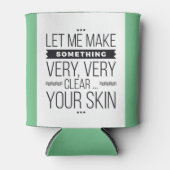 エステティシャンスキンケアおもしろいコンサルタント 缶クーラー (正面)