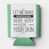 エステティシャンスキンケアおもしろいコンサルタント 缶クーラー (裏面)