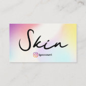 エステティシャンスキンケア美しいサービス 名刺 (裏面)