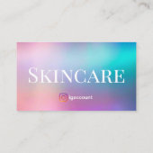 エステティシャンスキンケア 名刺 (裏面)