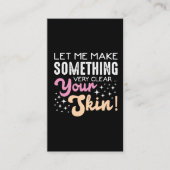 エステティシャンスキン気にメークアップアーティスト美容師 名刺 (正面)