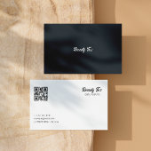 エステティシャンタイポグラフィ白黒グレイ 名刺