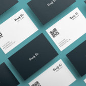 エステティシャンタイポグラフィ白黒グレイ 名刺