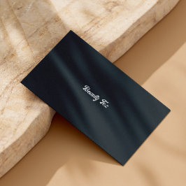 エステティシャンタイポグラフィ白黒グレイ 名刺