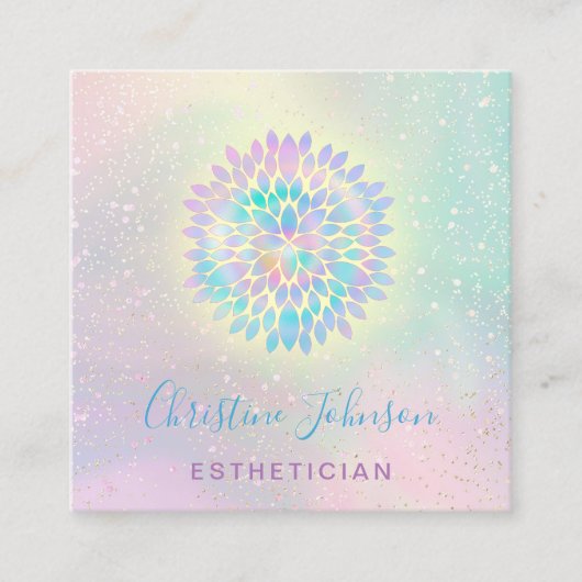 エステティシャンダリア スクエア名刺 (正面)