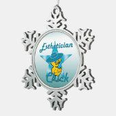 エステティシャンチック#7 スノーフレークピューターオーナメント (右)