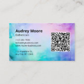 エステティシャンテンプレートのロゴ 名刺 (正面)