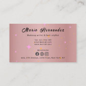 エステティシャンバラ金ゴールドモダンサロン ロイヤリティカード (裏面)