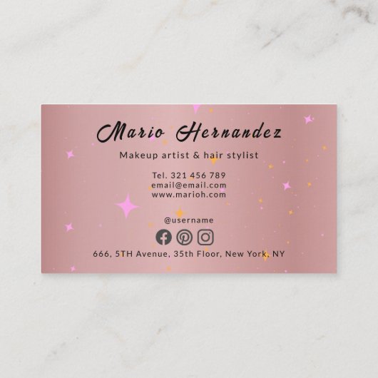 エステティシャンバラ金ゴールドモダンサロン ロイヤリティカード (裏面)