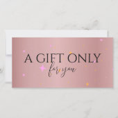 エステティシャンバラ金ゴールド証明書ギフトカード シーズンカード (正面)