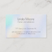 エステティシャンパステルホログラムプレミアム 名刺 (裏面)