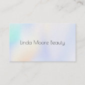 エステティシャンパステルホログラムプレミアム 名刺 (正面)