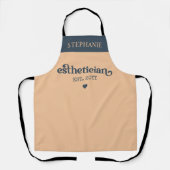 エステティシャンパーソナライズされた美容師 エプロン (正面)