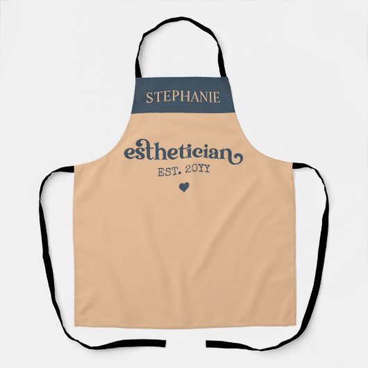 エステティシャンパーソナライズされた美容師 エプロン (正面)