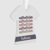エステティシャンパーソナライズされた美容師 オーナメント (正面)