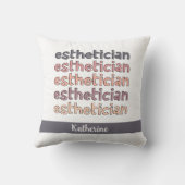 エステティシャンパーソナライズされた美容師 クッション (裏面)