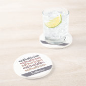 エステティシャンパーソナライズされた美容師 コースター (側面)