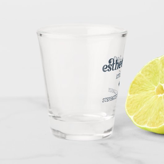 エステティシャンパーソナライズされた美容師 ショットグラス (左)