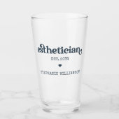 エステティシャンパーソナライズされた美容師 タンブラーグラス (正面)