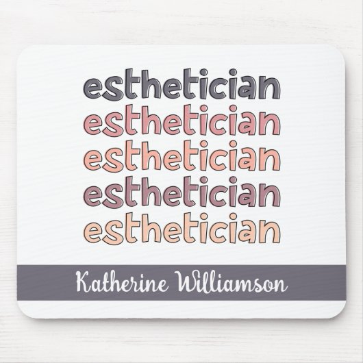 エステティシャンパーソナライズされた美容師 マウスパッド (正面)
